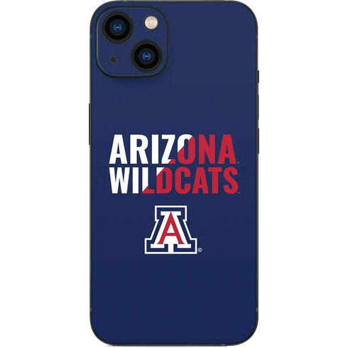University of Arizona Wildcats Logo Split Blue iPhone 14 Plus Skin